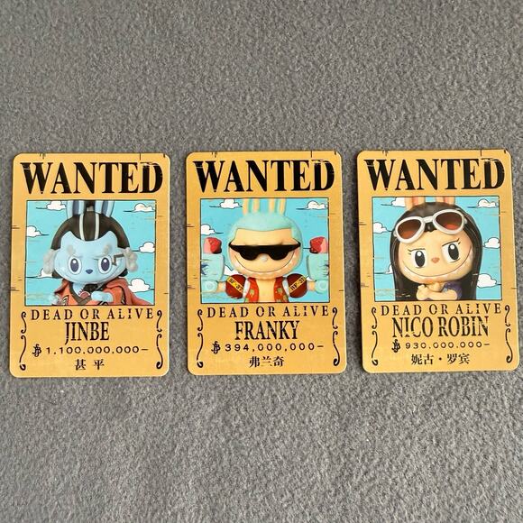 ✨Genuine Pop Mart Labubu X One Piece Set of 3✨ - Picture 3 of 8
